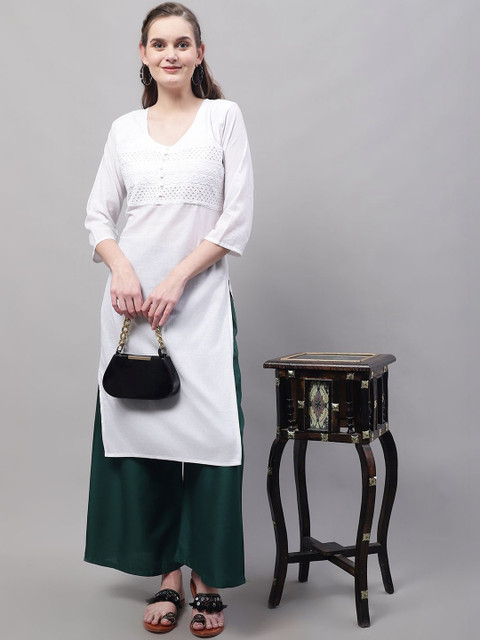KALINI Women Flared Ethnic Palazzos - Image 5