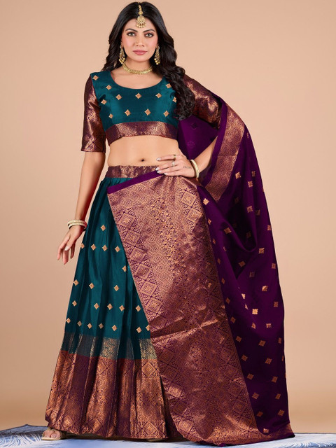 VSOKA Unstitched Lehenga & Blouse With Dupatta