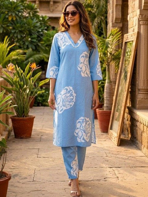 Moda Rapido Printed Top with Trousers