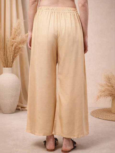 KALINI Women Flared Ethnic Palazzos - Image 2