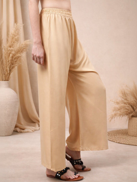 KALINI Women Flared Ethnic Palazzos - Image 3