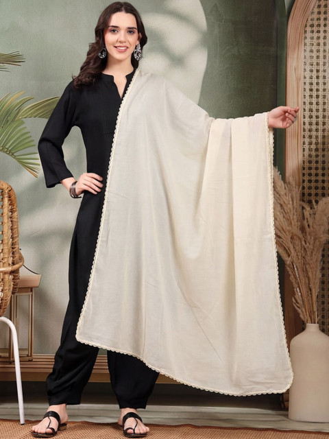 Clora Creation Women Solid Cotton Dupatta
