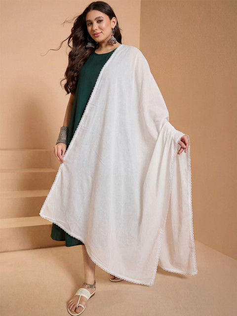 Clora Creation Women Solid Cotton Dupatta