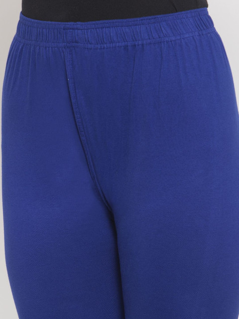 KALINI Women Cotton Solid Ankle Length Leggings - Image 4