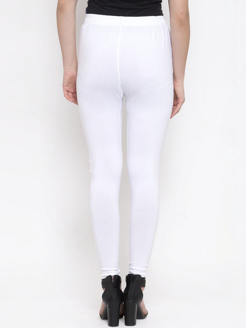 KALINI Women Cotton Solid Ankle Length Leggings - Image 2