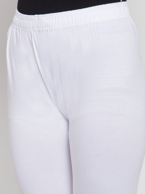 KALINI Women Cotton Solid Ankle Length Leggings - Image 4