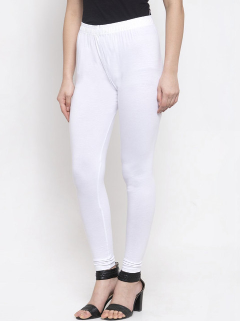 KALINI Women Cotton Solid Ankle Length Leggings - Image 3