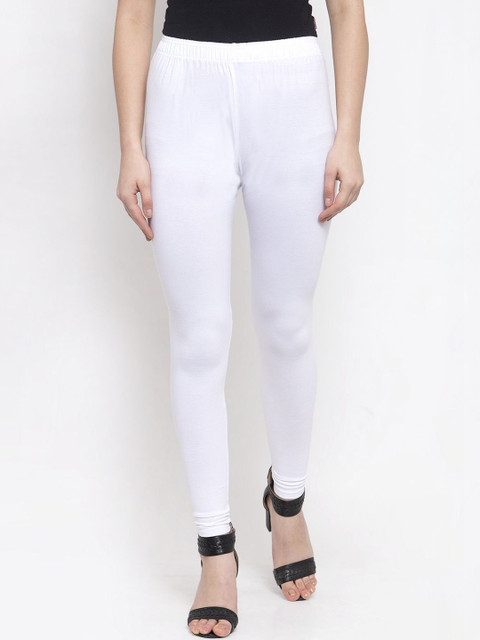 KALINI Women Cotton Solid Ankle Length Leggings