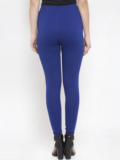 KALINI Women Cotton Solid Ankle Length Leggings - Image 3