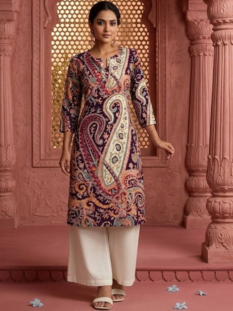 NAVYAAZRI Women Paisley Printed Kurta