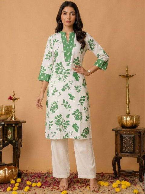 SZN Women Women Cotton Floral Printed Kurta
