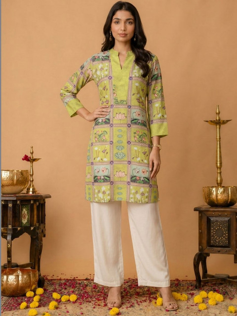SZN Women Floral Printed Indie Prints Kurta