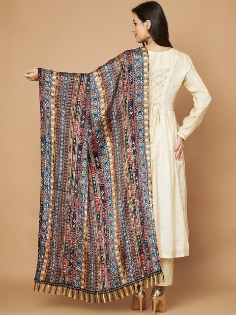 AKSHADEEP Patola Printed Dupatta - Image 4