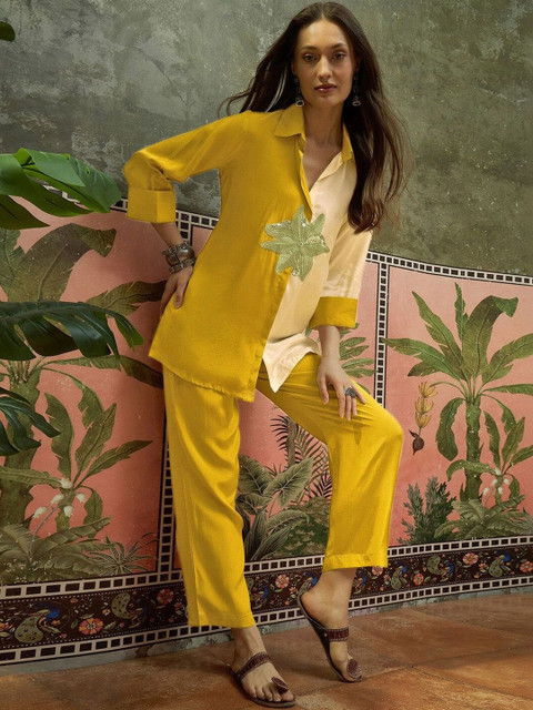 SKYLEE Embroidered Shirt with Trousers - Image 7