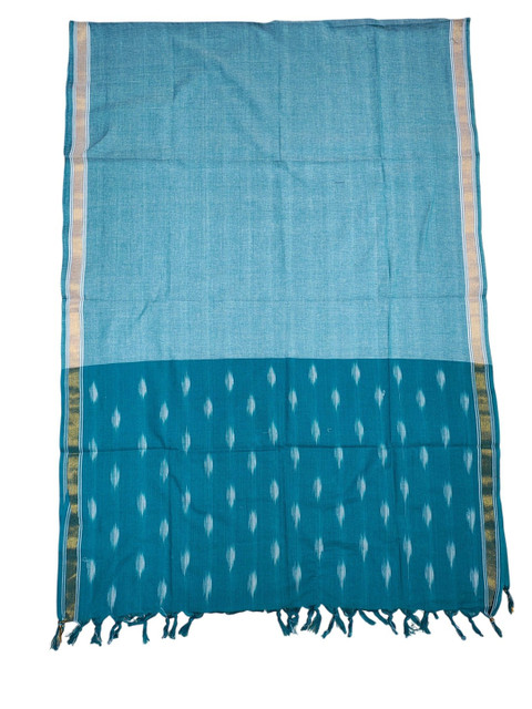 ivikta Ethnic Motifs Woven Design Pure Cotton Ikat Dupatta - Image 2