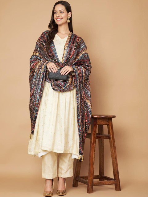 AKSHADEEP Patola Printed Dupatta - Image 5