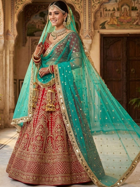 Navti Creations Embroidered Sequinned Dupatta - Image 3