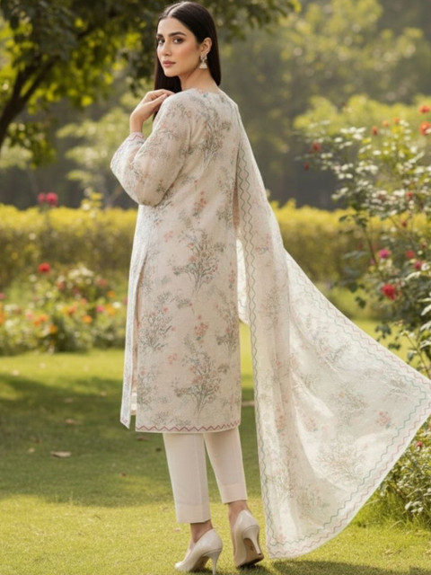 KTI Printed Unstitched Dress Material - Image 5