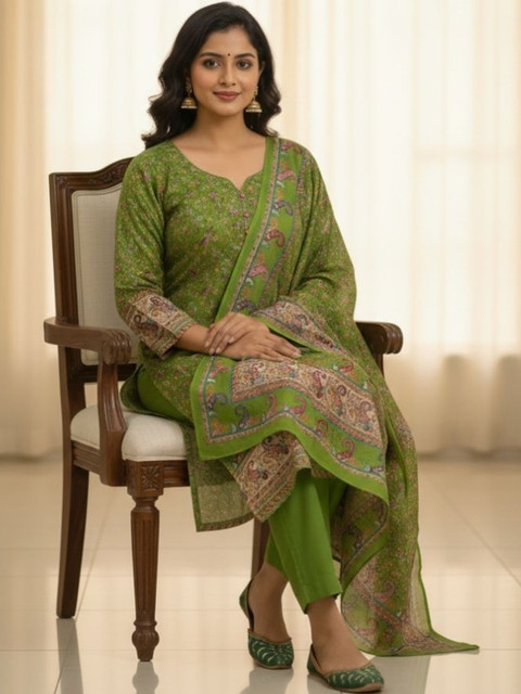 KTI Printed Unstitched Dress Material - Image 4
