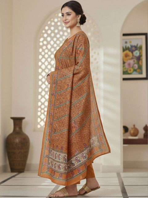 KTI Printed Unstitched Dress Material - Image 3