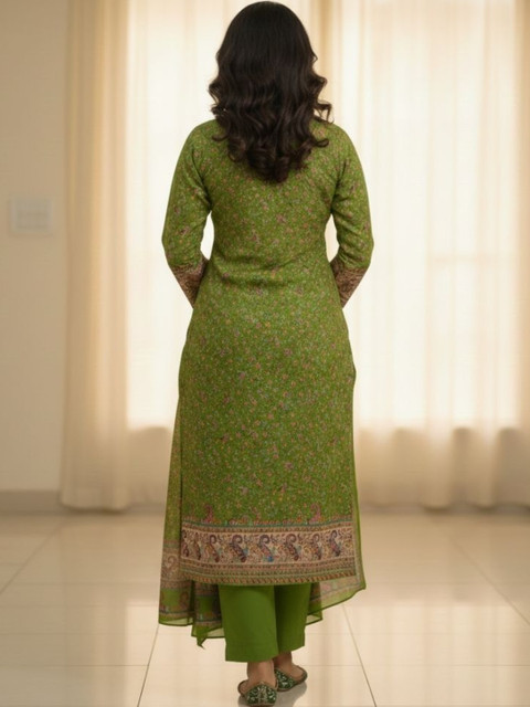 KTI Printed Unstitched Dress Material - Image 5