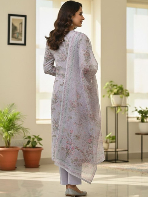KTI Printed Unstitched Dress Material - Image 5