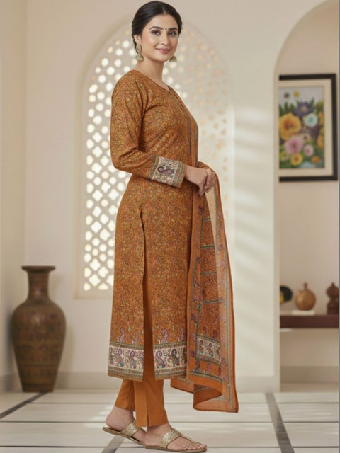 KTI Printed Unstitched Dress Material - Image 2