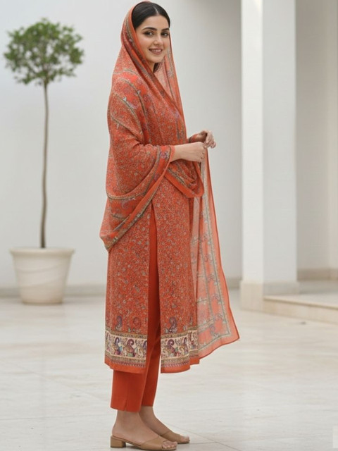 KTI Printed Unstitched Dress Material - Image 2