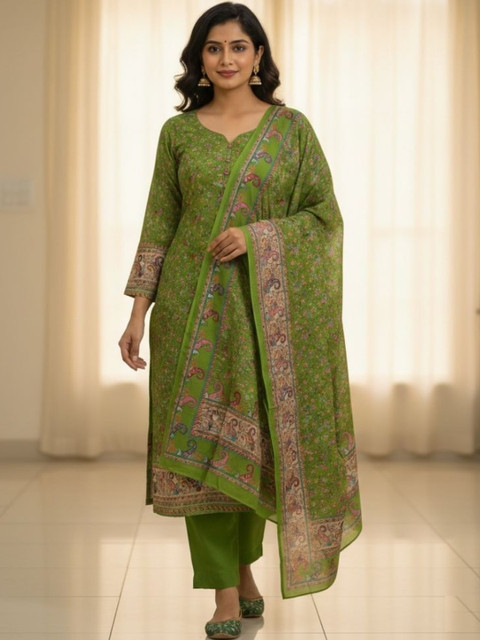 KTI Printed Unstitched Dress Material