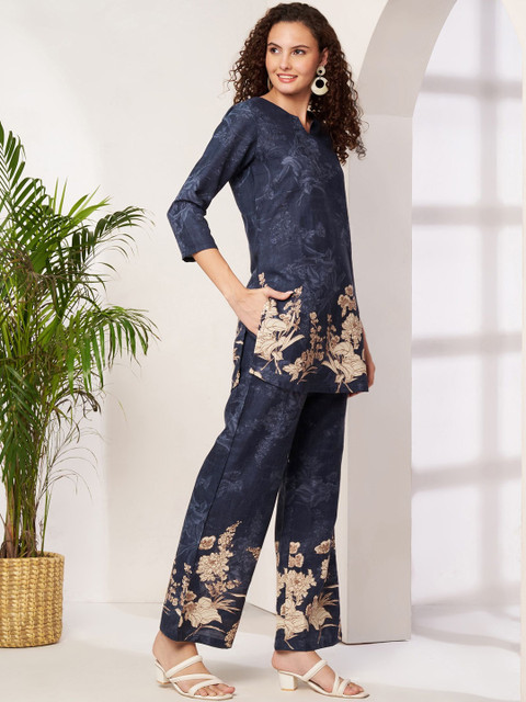 Fbella Floral Printed Tunic with Palazzos - Image 3