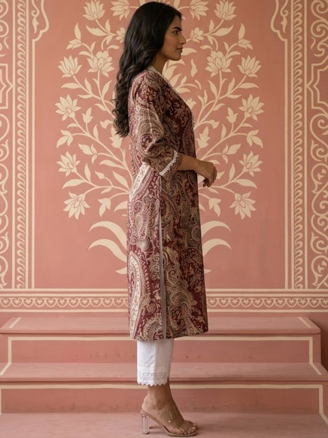 NAVYAAZRI Women Paisley Printed Kurta - Image 3