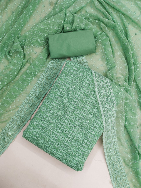 Panzora Embroidered Unstitched Dress Material - Image 2