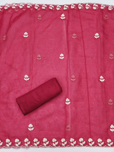 Rangtulika Ethnics Embroidered Unstitched Dress Material - Image 4