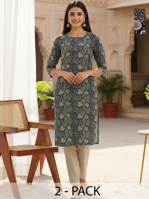 Milvia Women Ethnic Motifs Printed Crepe Kurta