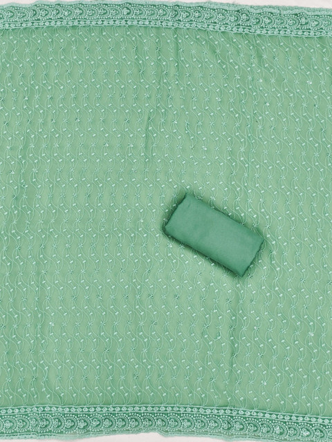 Panzora Embroidered Unstitched Dress Material - Image 4