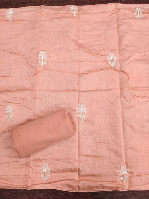 Rangtulika Ethnics Embroidered Unstitched Dress Material - Image 3