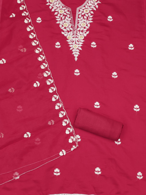 Rangtulika Ethnics Embroidered Unstitched Dress Material - Image 3
