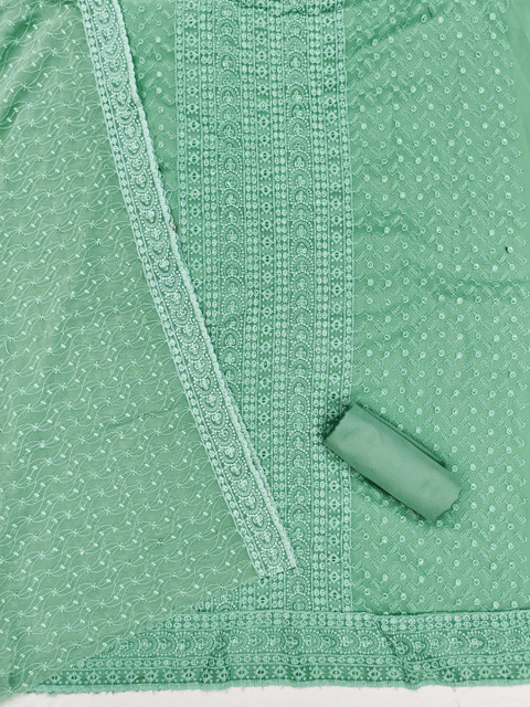 Panzora Embroidered Unstitched Dress Material - Image 3