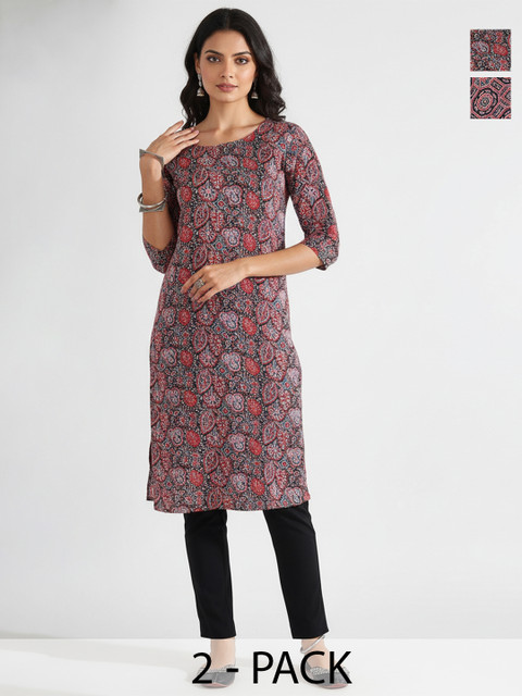 Milvia Women Ethnic Motifs Printed Crepe Kurta