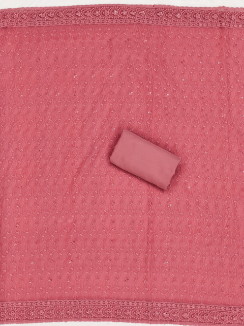 Panzora Embroidered Unstitched Dress Material - Image 4