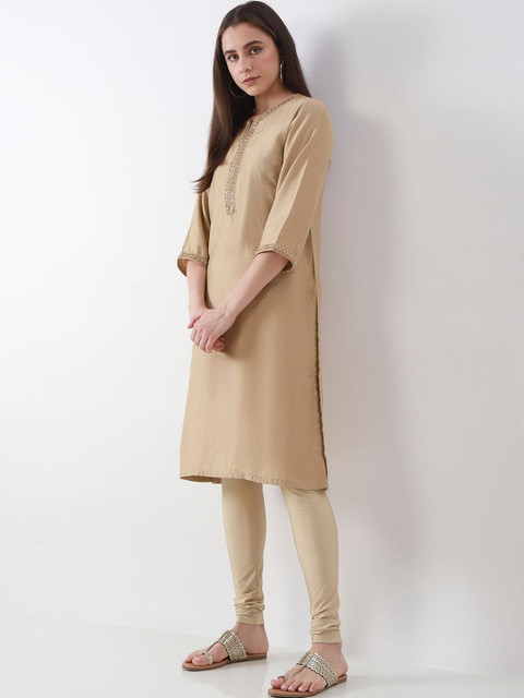 Biba Women Solid Churidar Length Leggings - Image 6