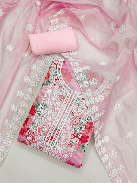 Rangtulika Ethnics Printed Unstitched Dress Material - Image 2