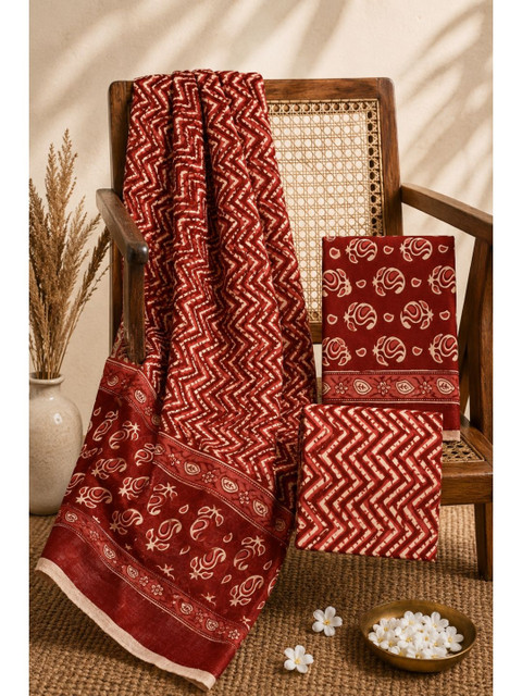 Dhaaga Ghar Printed Unstitched Dress Material - Image 4