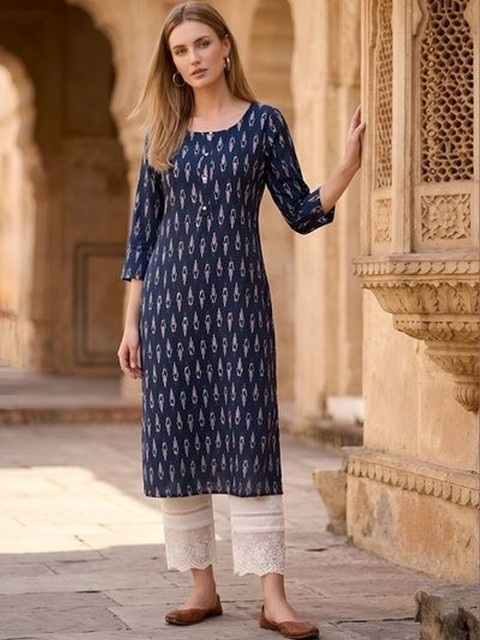 SZN Women Ethnic Motifs Printed Indie Prints Kurta