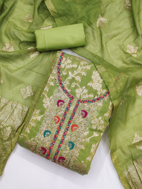 KALINI Embroidered Unstitched Dress Material