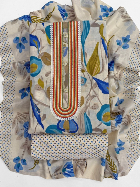 FashionsEye Printed Unstitched Dress Material - Image 2