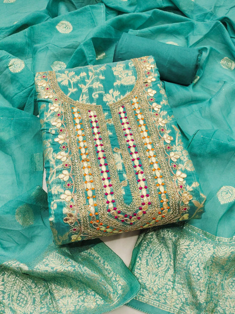 KALINI Embroidered Unstitched Dress Material