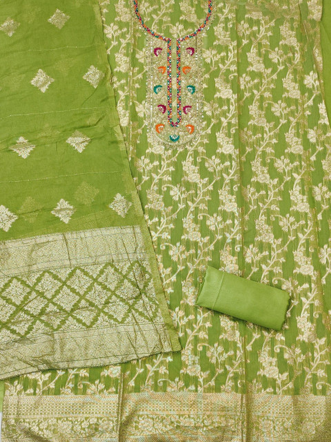 KALINI Embroidered Unstitched Dress Material - Image 4