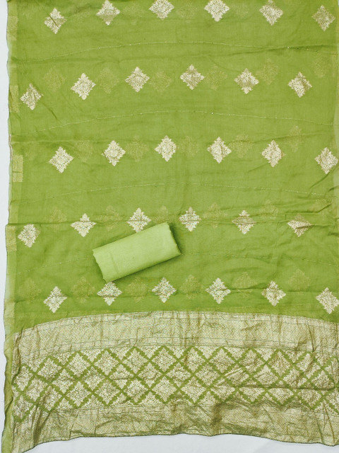 KALINI Embroidered Unstitched Dress Material - Image 3