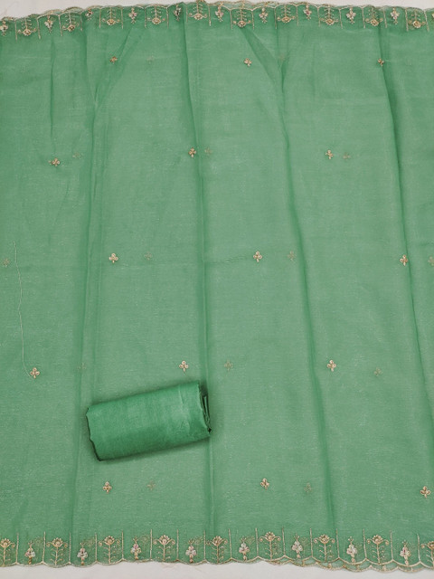 KALINI Embroidered Unstitched Dress Material - Image 4